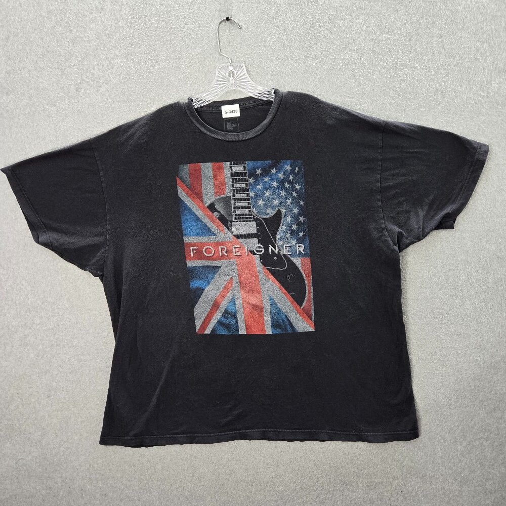 Foreigner Men Shirt 3XL Black US Tour‎ 2019 Rock Band Concert Tee